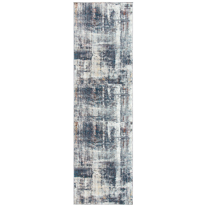 SAFAVIEH Monray Collection MNY615C Charcoal / Ivory Rug Image 1