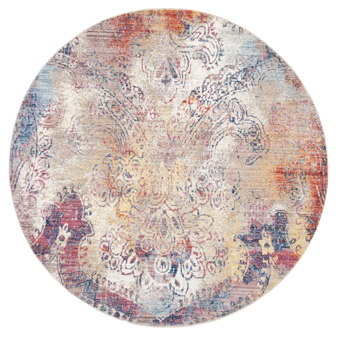 SAFAVIEH Monray Collection MNY646D Red / Multi Rug Image 4