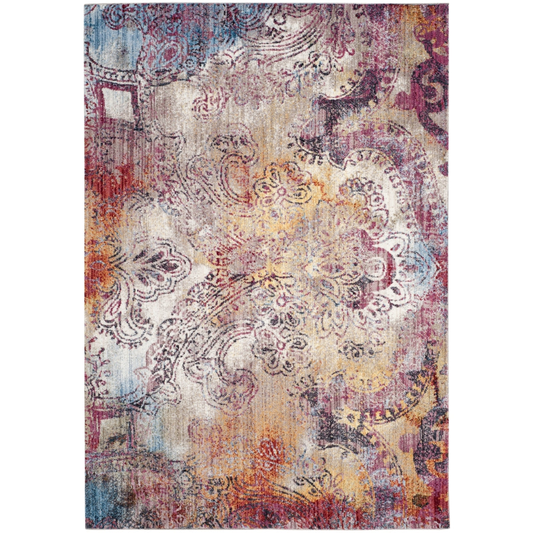 SAFAVIEH Monray Collection MNY646D Red / Multi Rug Image 9