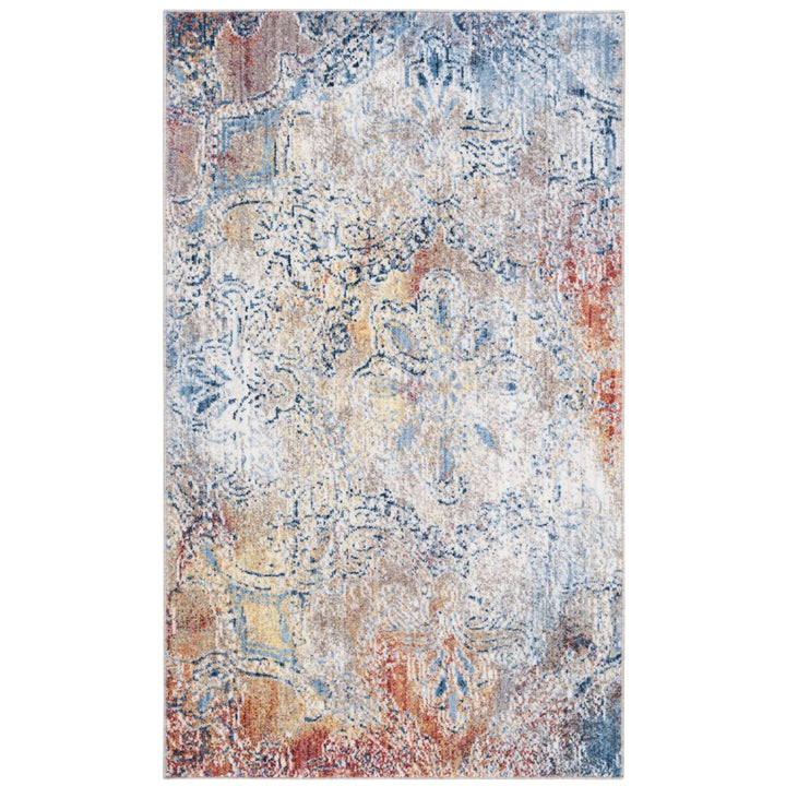 SAFAVIEH Monray Collection MNY648D Red / Multi Rug Image 8