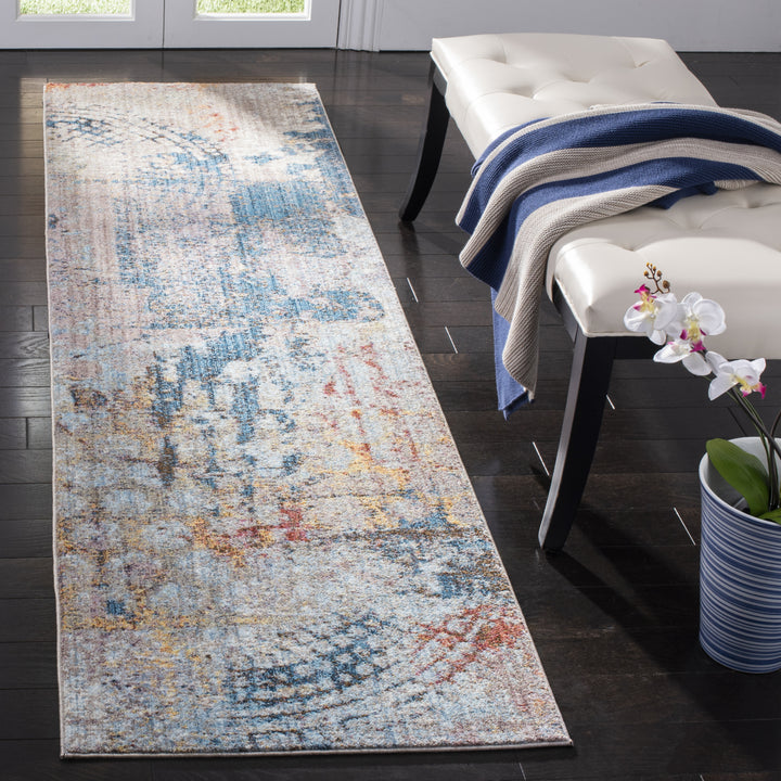 SAFAVIEH Monray Collection MNY658E Blue / Multi Rug Image 3