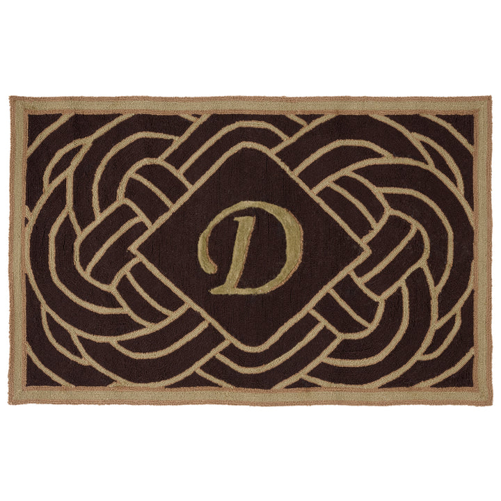 SAFAVIEH Monogram Collection MON215D Chocolate Rug Image 2