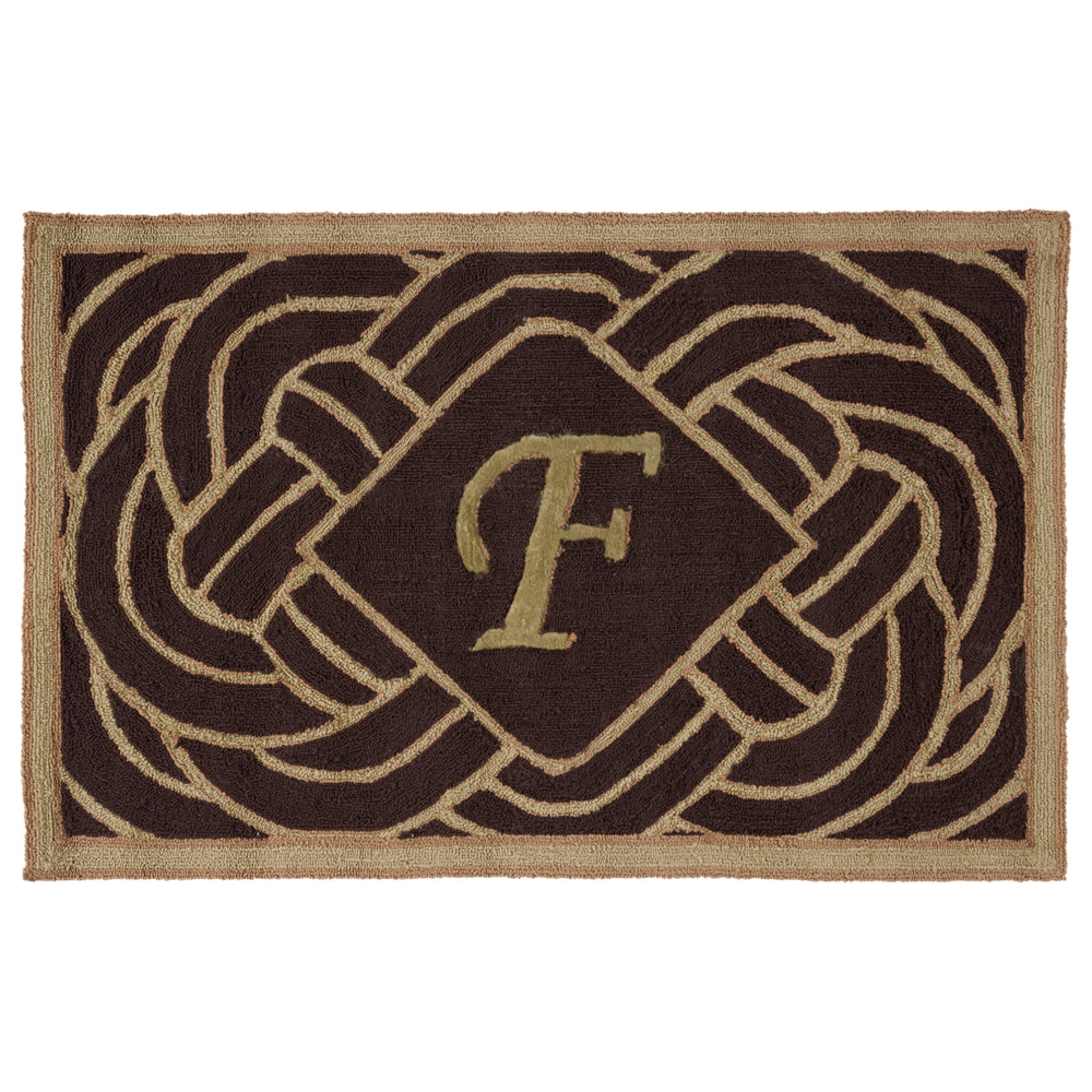 SAFAVIEH Monogram Collection MON215F Chocolate Rug Image 2