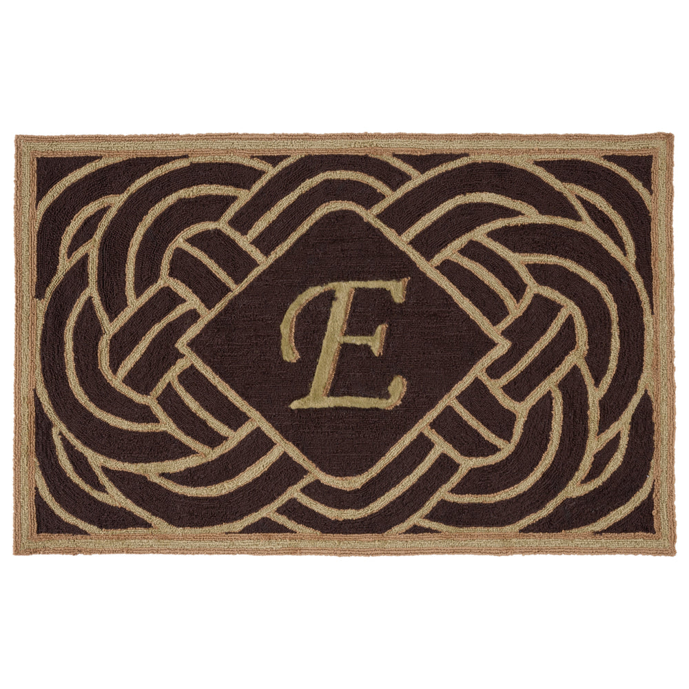 SAFAVIEH Monogram Collection MON215E Chocolate Rug Image 2