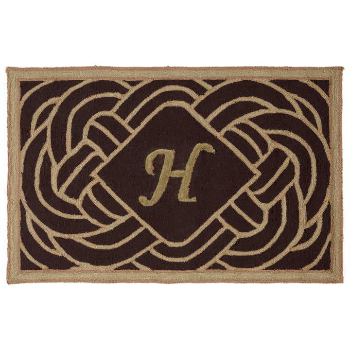 SAFAVIEH Monogram Collection MON215H Chocolate Rug Image 2