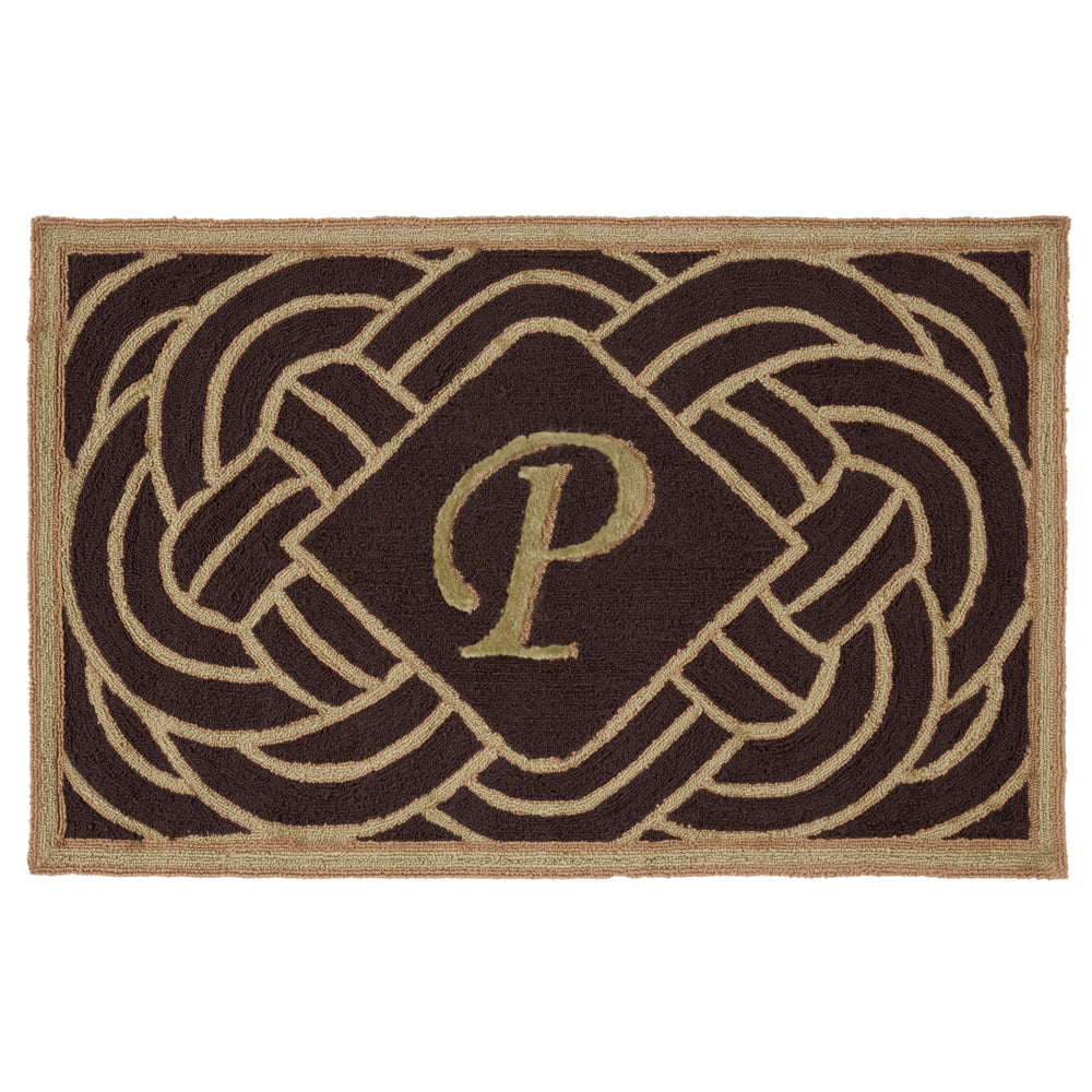 SAFAVIEH Monogram Collection MON215P Chocolate Rug Image 2