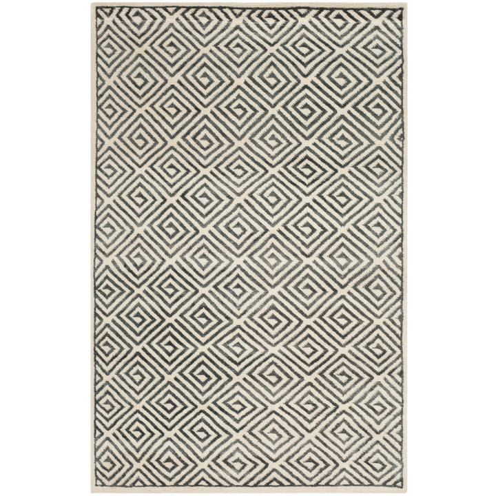 SAFAVIEH Mosaic MOS161A Hand-knotted Ivory / Grey Rug Image 2