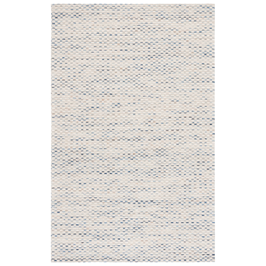 SAFAVIEH Marbella MRB158N Handwoven White / Navy Rug Image 1