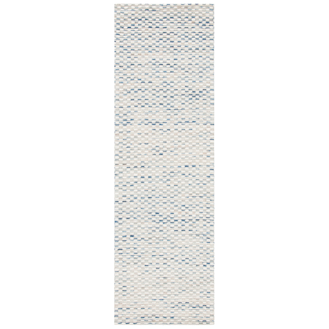 SAFAVIEH Marbella MRB158N Handwoven White / Navy Rug Image 3