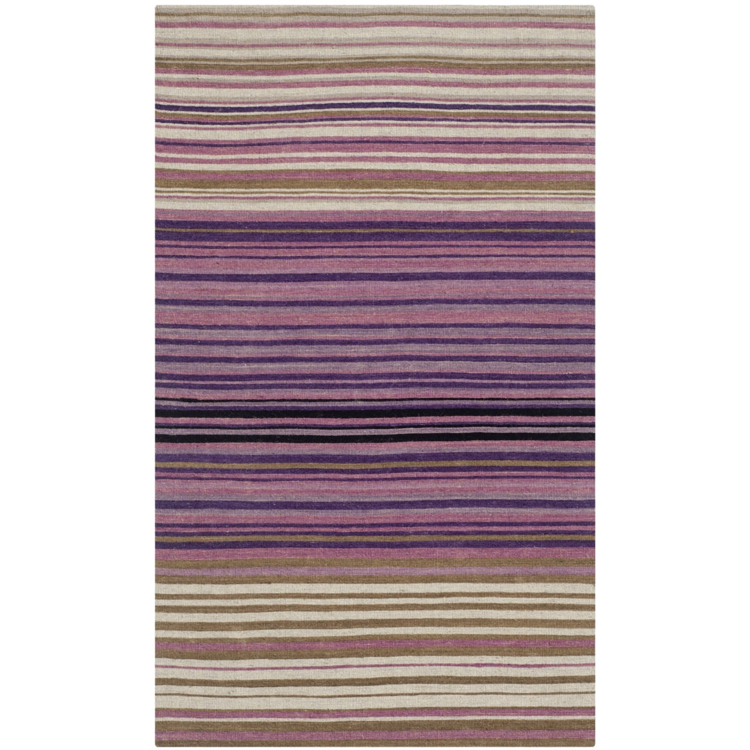 SAFAVIEH Marbella MRB279A Handmade White / Lilac Rug Image 5