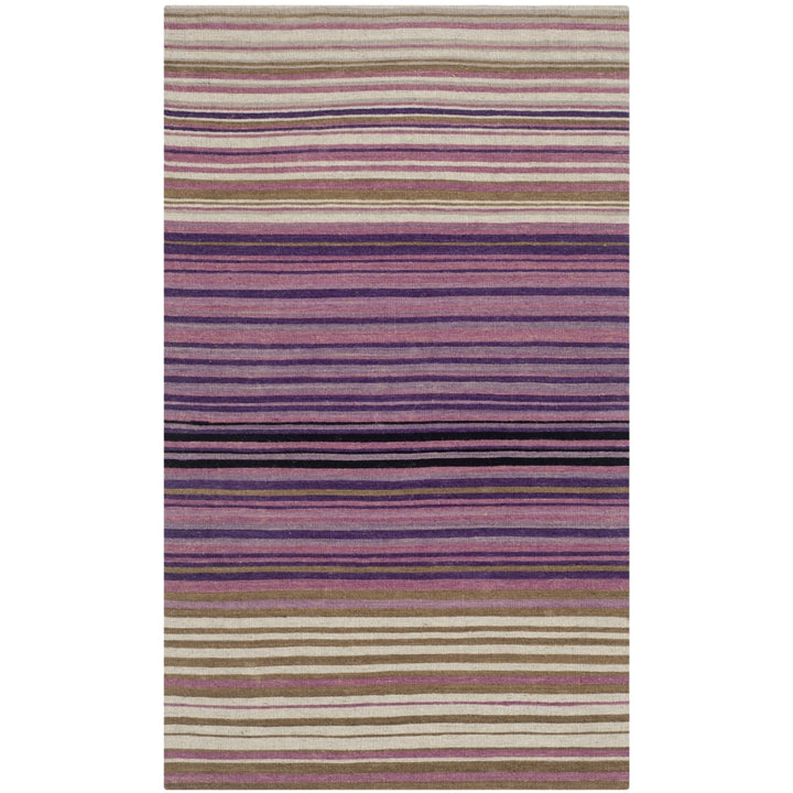 SAFAVIEH Marbella MRB279A Handmade White / Lilac Rug Image 5