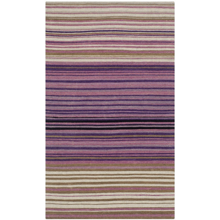 SAFAVIEH Marbella MRB279A Handmade White / Lilac Rug Image 1