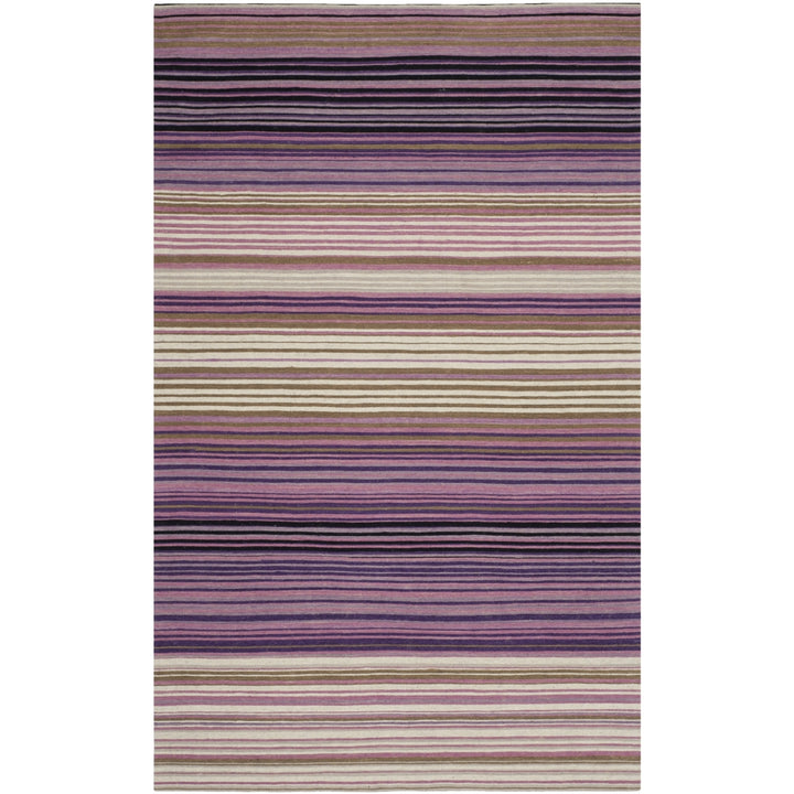 SAFAVIEH Marbella MRB279A Handmade White / Lilac Rug Image 6