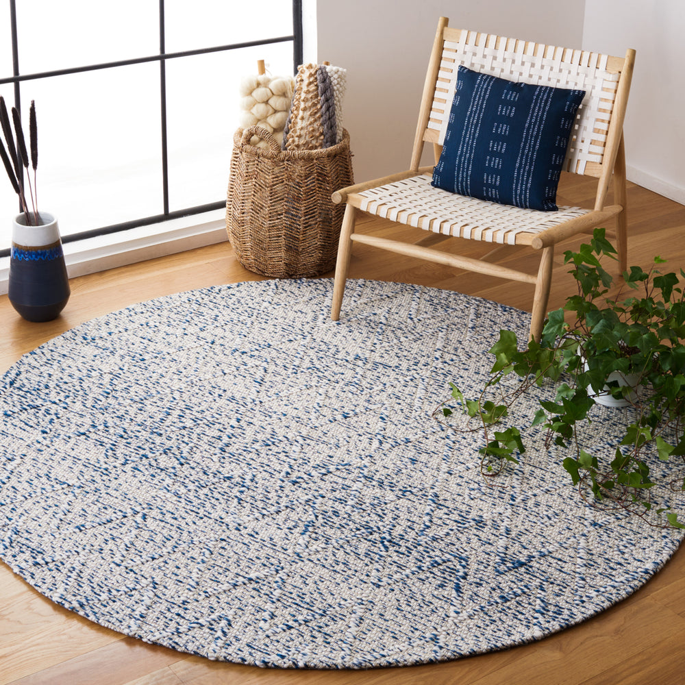 SAFAVIEH Marbella MRB302M Handwoven Blue / Ivory Rug Image 2