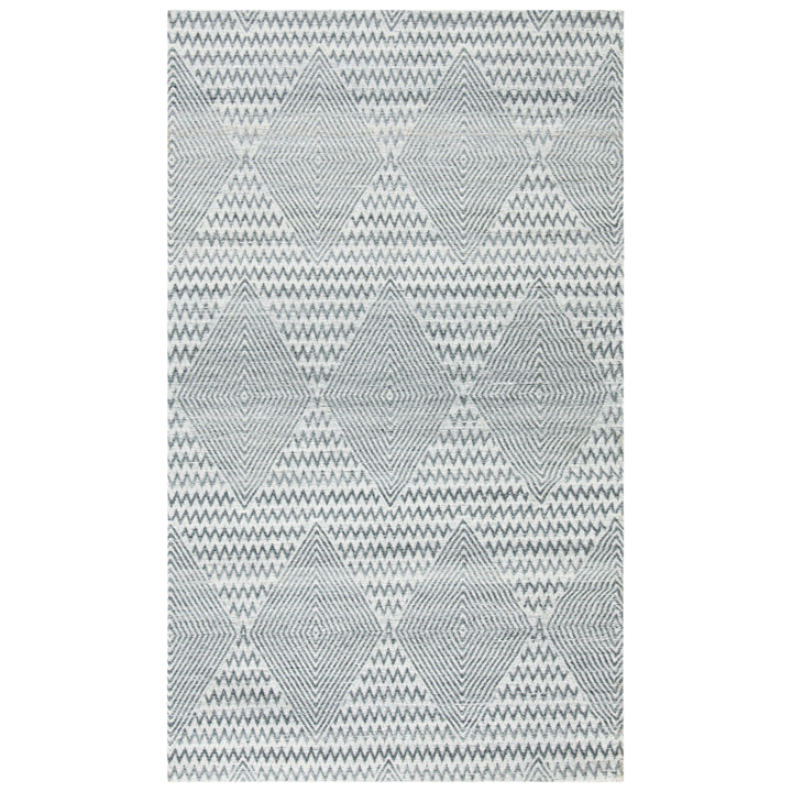 SAFAVIEH Marbella MRB304F Handmade Dark Grey / Ivory Rug Image 5