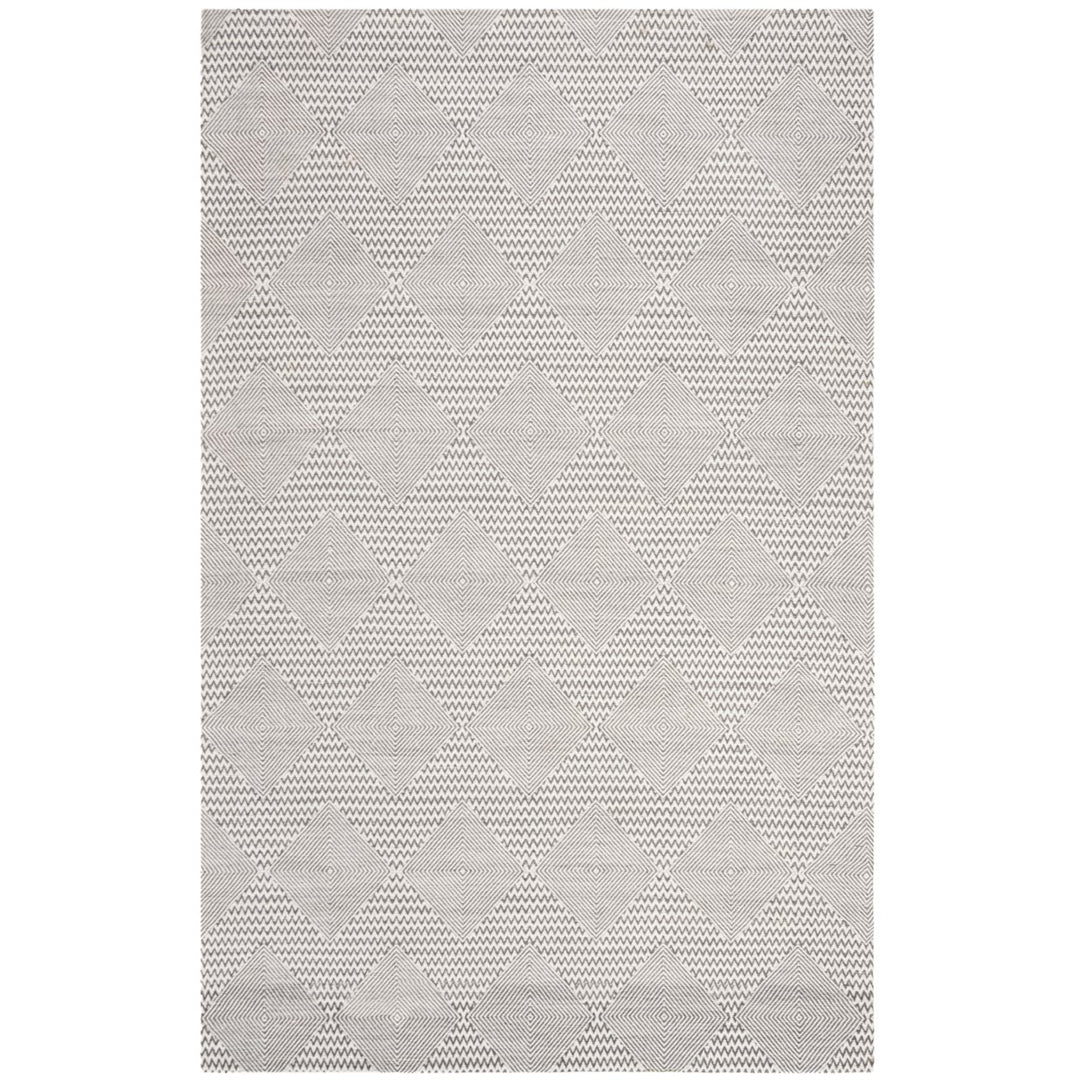 SAFAVIEH Marbella MRB304F Handmade Dark Grey / Ivory Rug Image 1