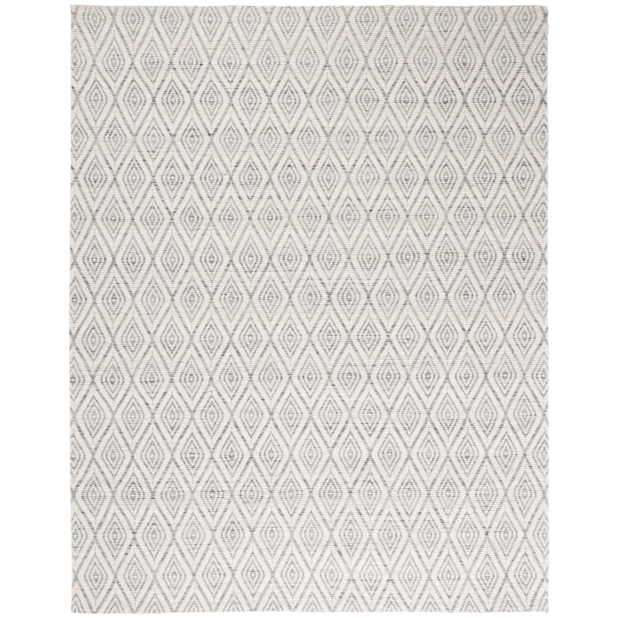 SAFAVIEH Marbella MRB308G Handwoven Dark Grey /Ivory Rug Image 1