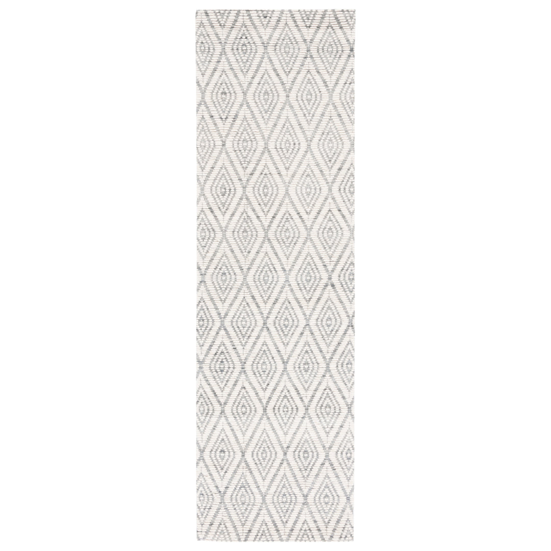 SAFAVIEH Marbella MRB308G Handwoven Dark Grey /Ivory Rug Image 4