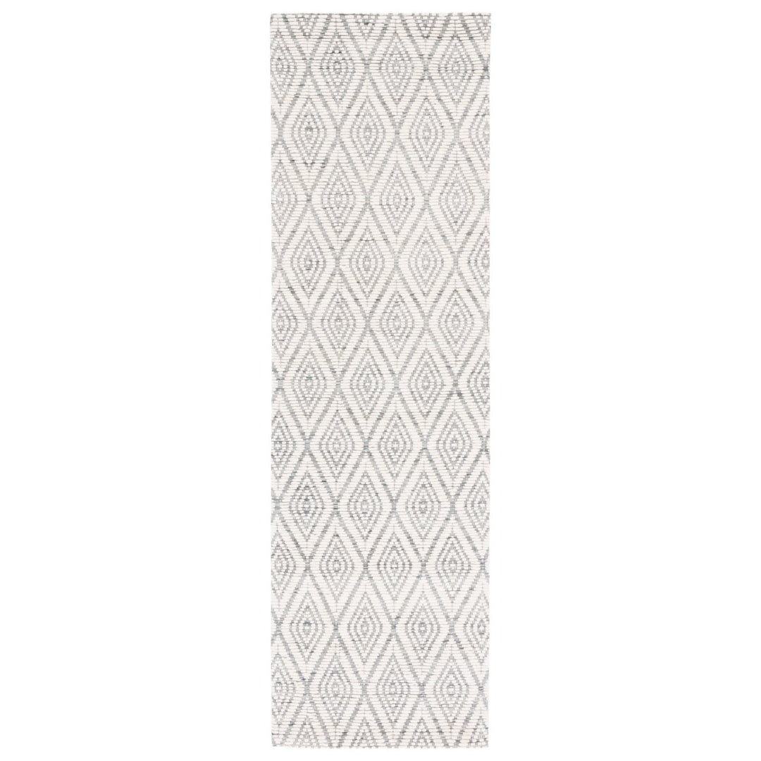 SAFAVIEH Marbella MRB308G Handwoven Dark Grey /Ivory Rug Image 1