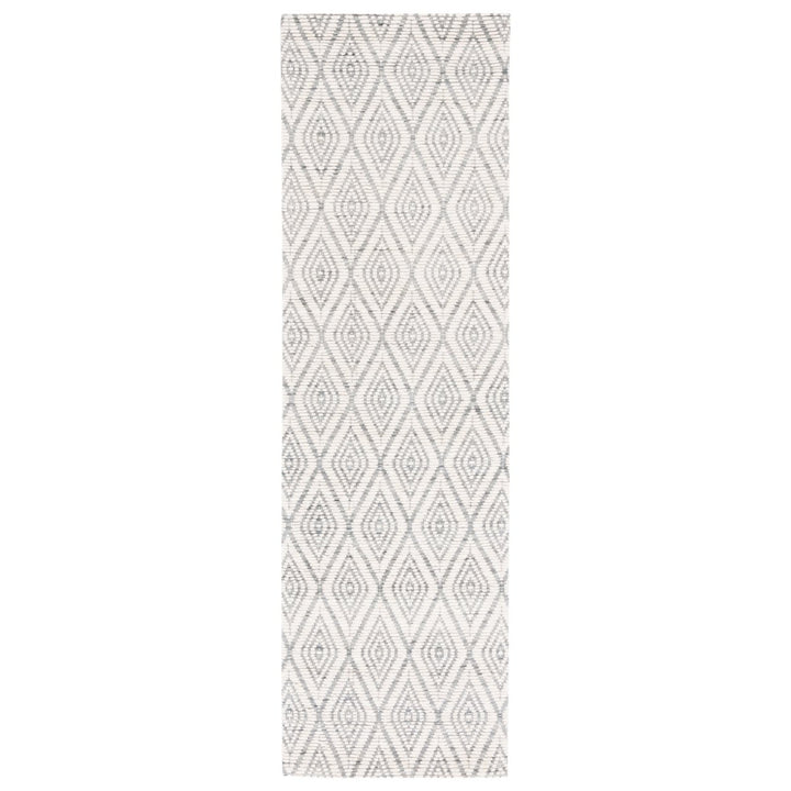 SAFAVIEH Marbella MRB308G Handwoven Dark Grey /Ivory Rug Image 1