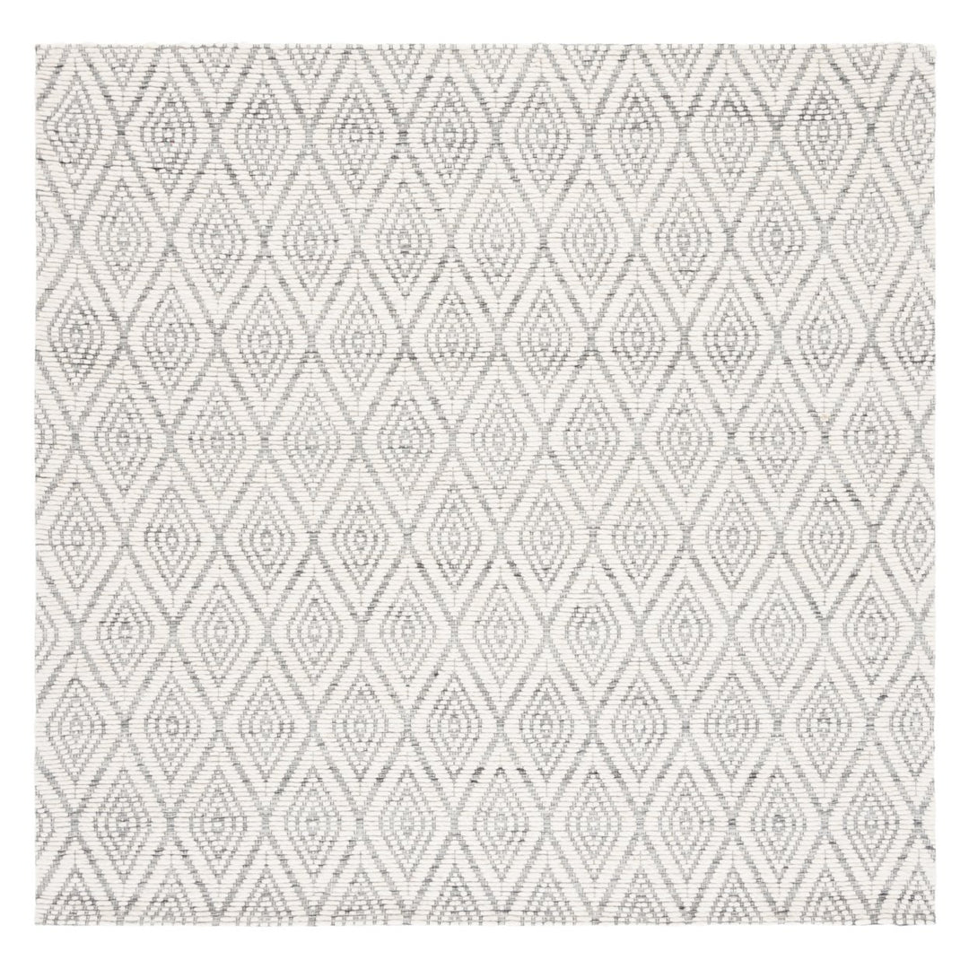 SAFAVIEH Marbella MRB308G Handwoven Dark Grey /Ivory Rug Image 1