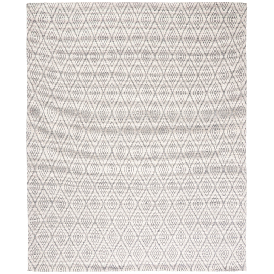 SAFAVIEH Marbella MRB308F Handwoven Grey / Ivory Rug Image 1