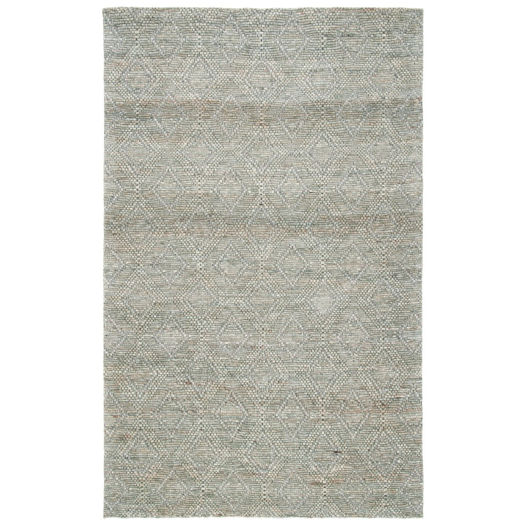 SAFAVIEH Marbella MRB307F Handwoven Grey / Sage Rug Image 1