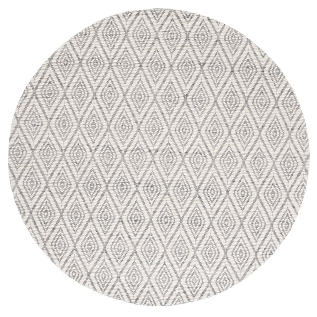 SAFAVIEH Marbella MRB308F Handwoven Grey / Ivory Rug Image 1