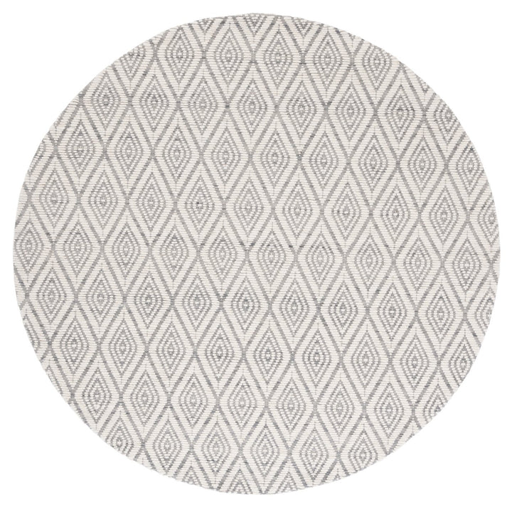 SAFAVIEH Marbella MRB308F Handwoven Grey / Ivory Rug Image 1