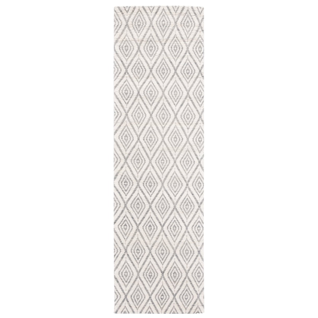 SAFAVIEH Marbella MRB308F Handwoven Grey / Ivory Rug Image 1