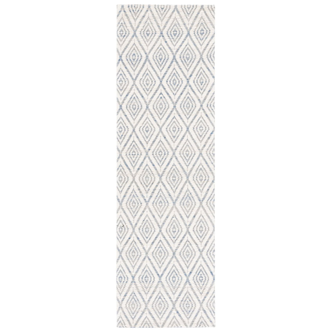 SAFAVIEH Marbella MRB308M Handwoven Blue / Ivory Rug Image 1