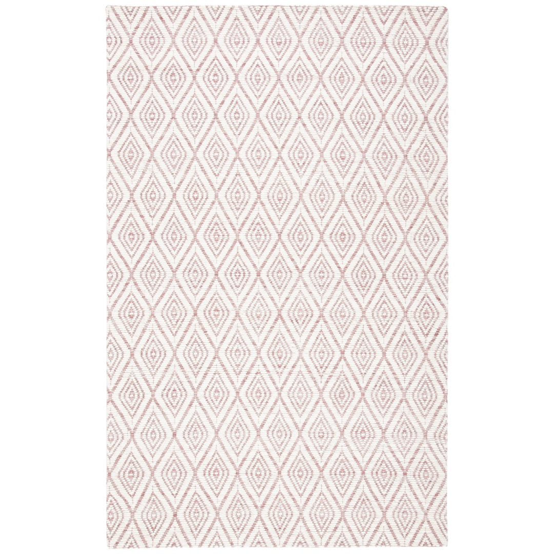 SAFAVIEH Marbella MRB308U Handwoven Dark Pink /Ivory Rug Image 1