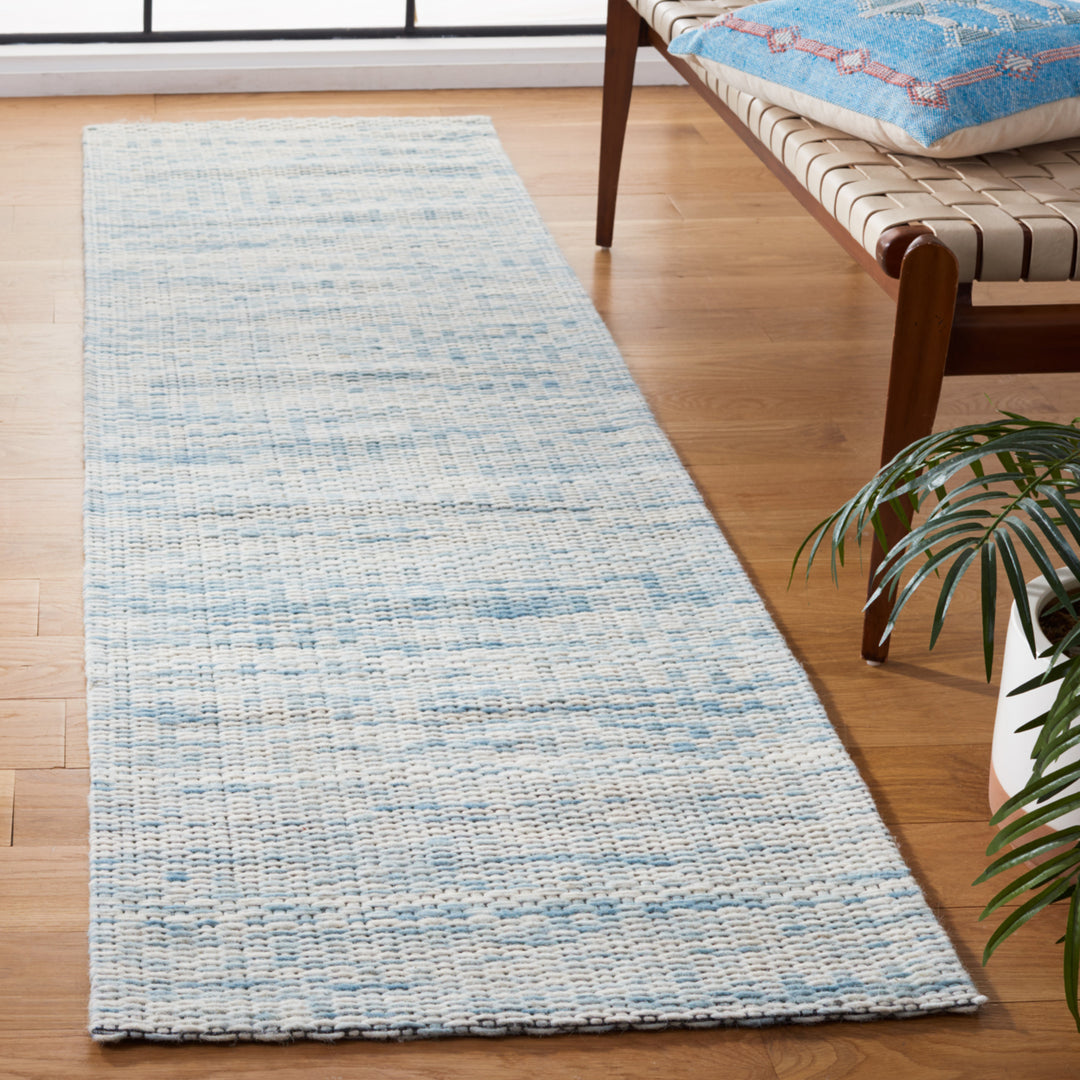 SAFAVIEH Marbella MRB311L Handwoven Blue / Ivory Rug Image 3