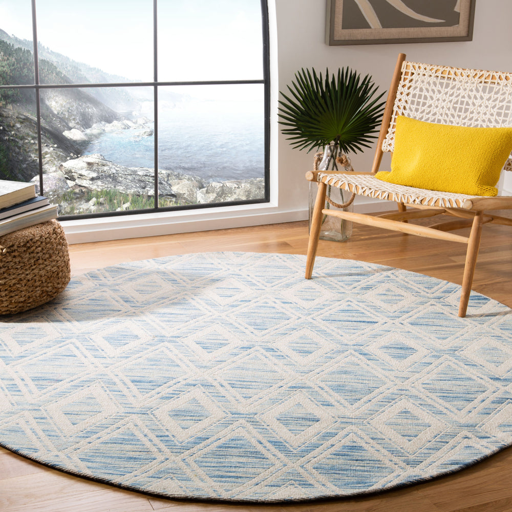 SAFAVIEH Marbella MRB312D Handmade Dark Blue / Ivory Rug Image 2