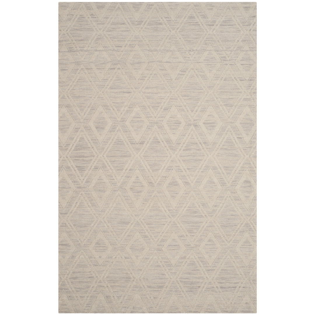 SAFAVIEH Marbella MRB312A Handmade Silver / Ivory Rug Image 10