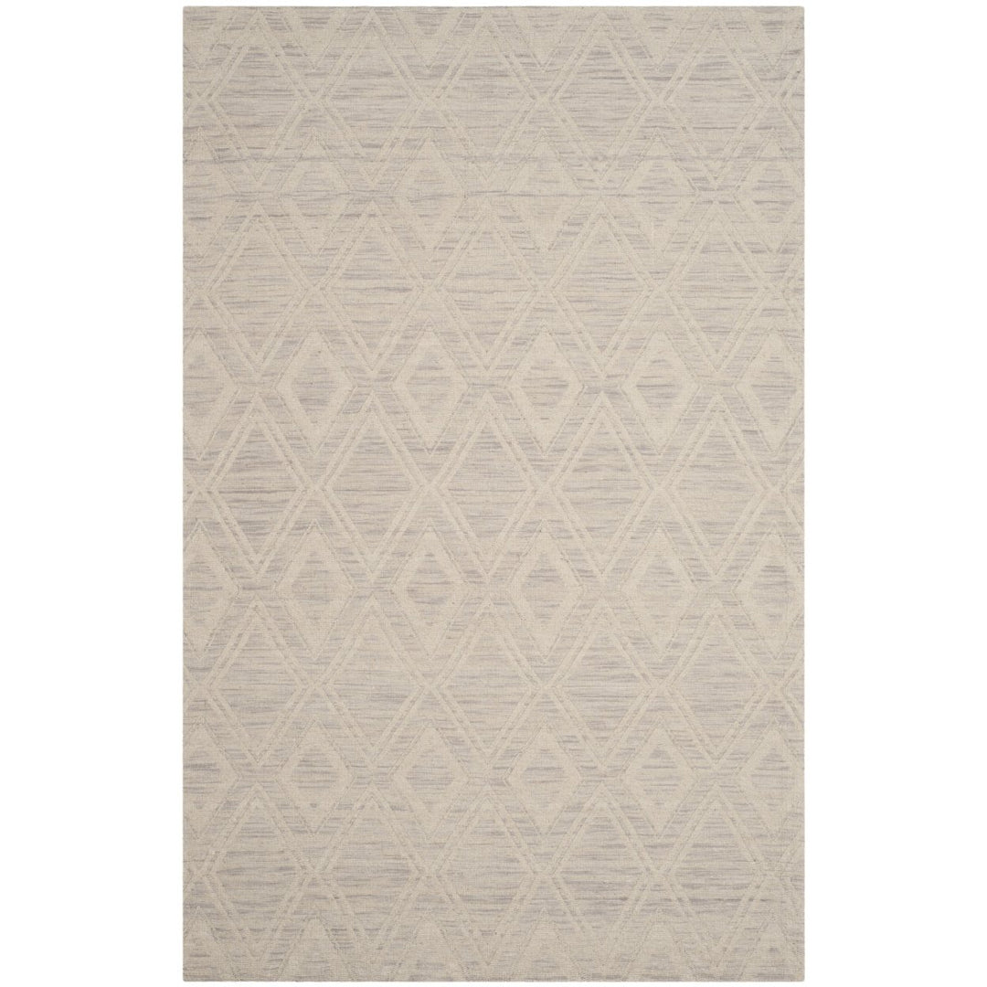 SAFAVIEH Marbella MRB312A Handmade Silver / Ivory Rug Image 1