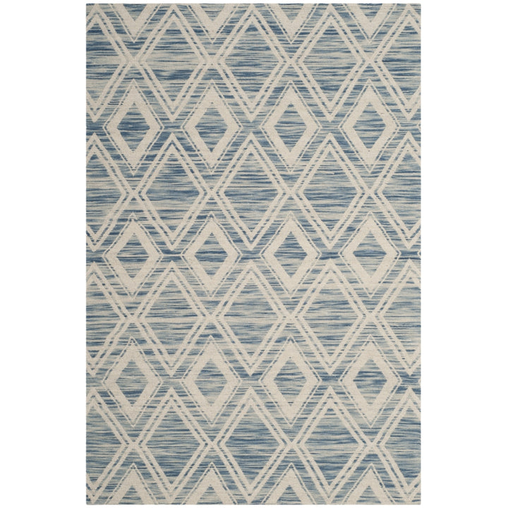 SAFAVIEH Marbella MRB312D Handmade Dark Blue / Ivory Rug Image 9