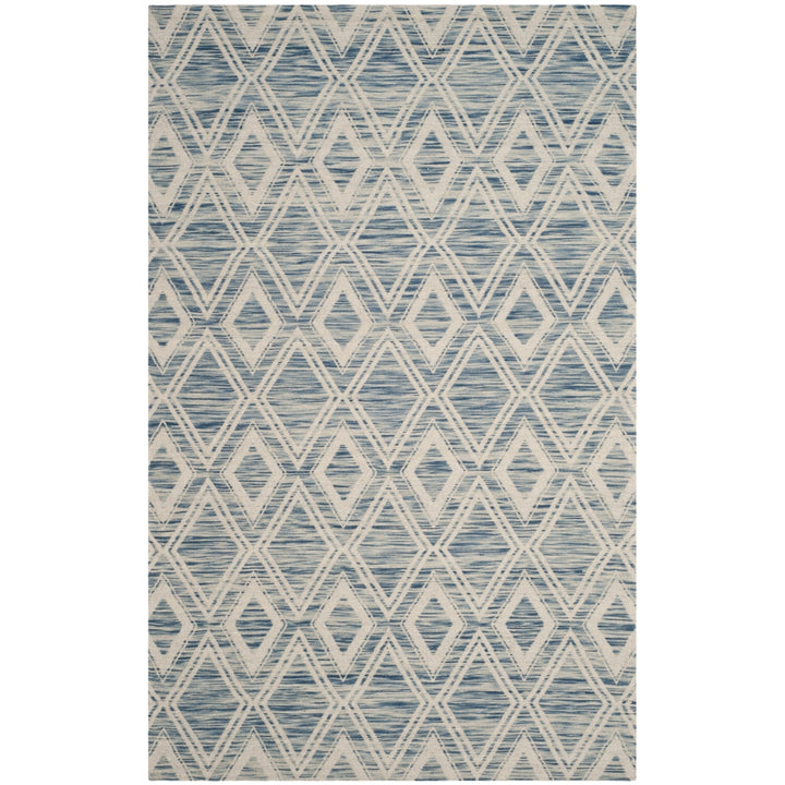 SAFAVIEH Marbella MRB312D Handmade Dark Blue / Ivory Rug Image 10