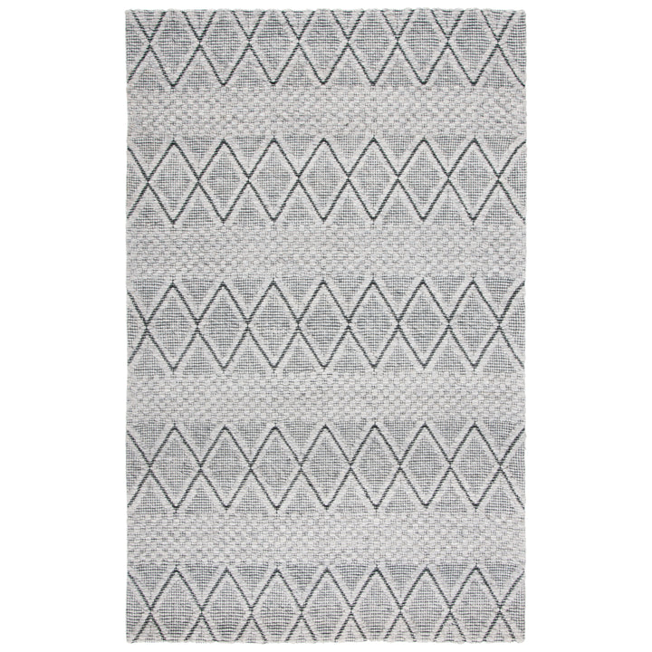 SAFAVIEH Marbella MRB320F Light Grey / Black Rug Image 1