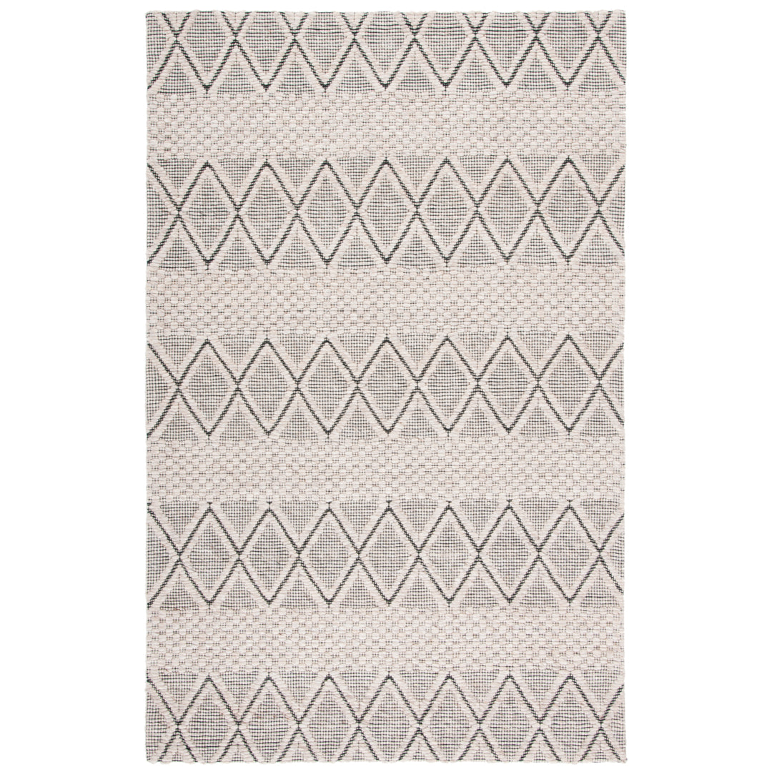 SAFAVIEH Marbella MRB320G Handwoven Silver / Black Rug Image 1