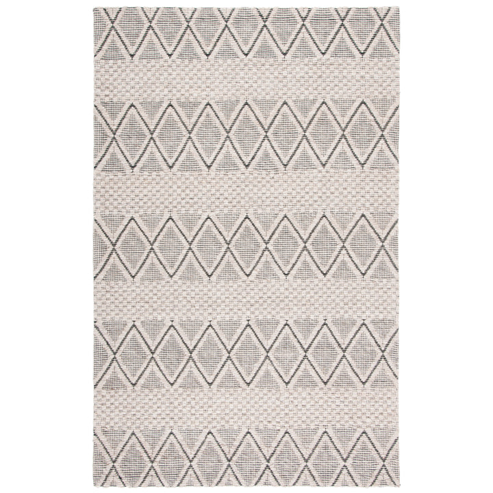 SAFAVIEH Marbella MRB320G Handwoven Silver / Black Rug Image 1