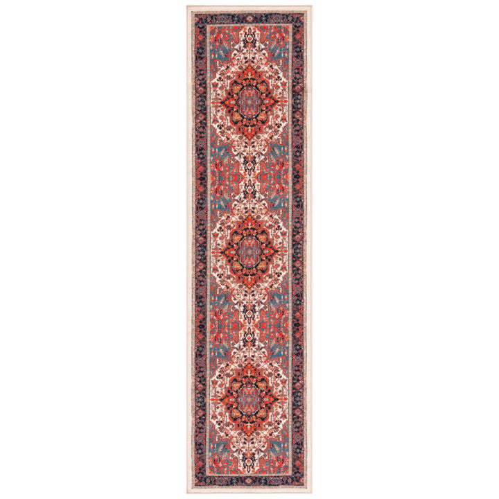 SAFAVIEH Journey Collection JNY107A Ivory / Red Rug Image 5