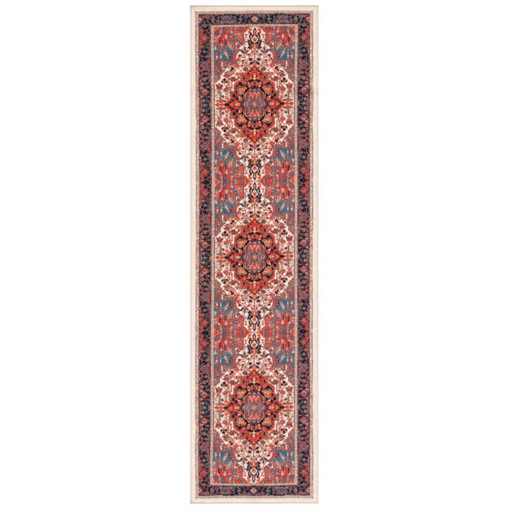 SAFAVIEH Journey Collection JNY107A Ivory / Red Rug Image 1