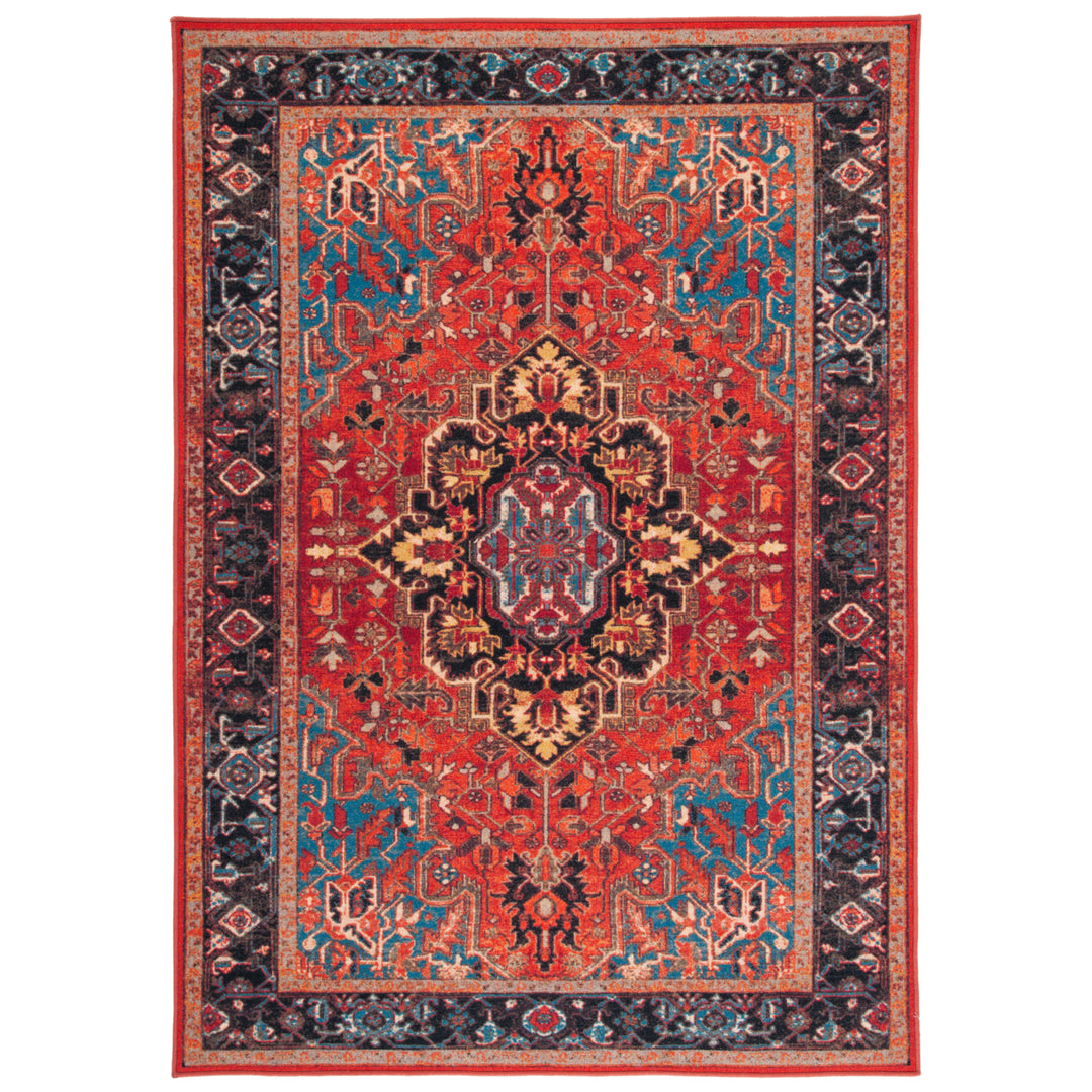 SAFAVIEH Journey Collection JNY107Q Red / Blue Rug Image 1