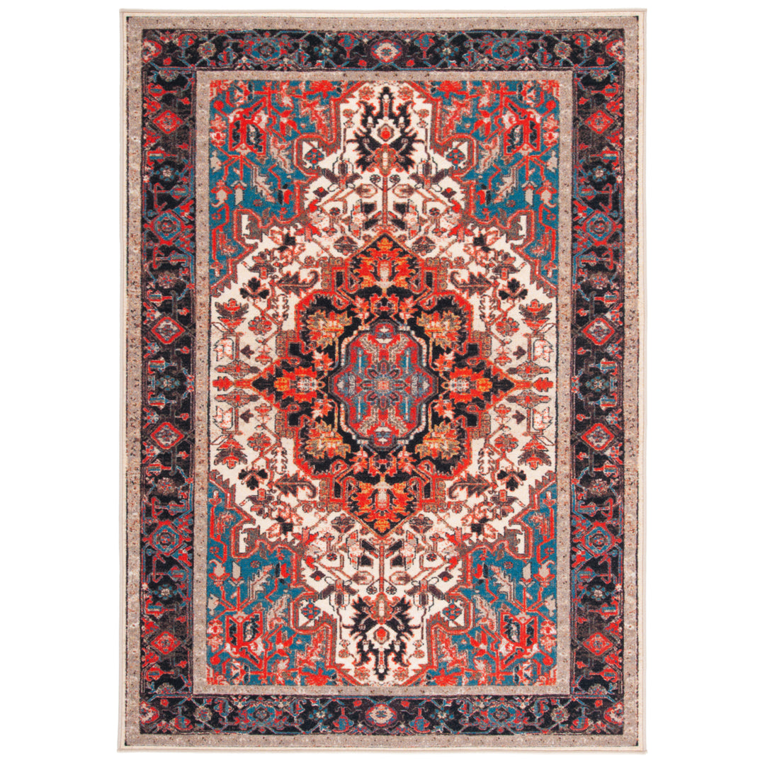 SAFAVIEH Journey Collection JNY107A Ivory / Red Rug Image 10