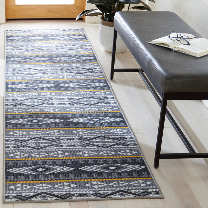 SAFAVIEH Journey Collection JNY179F Grey / Gold Rug Image 3