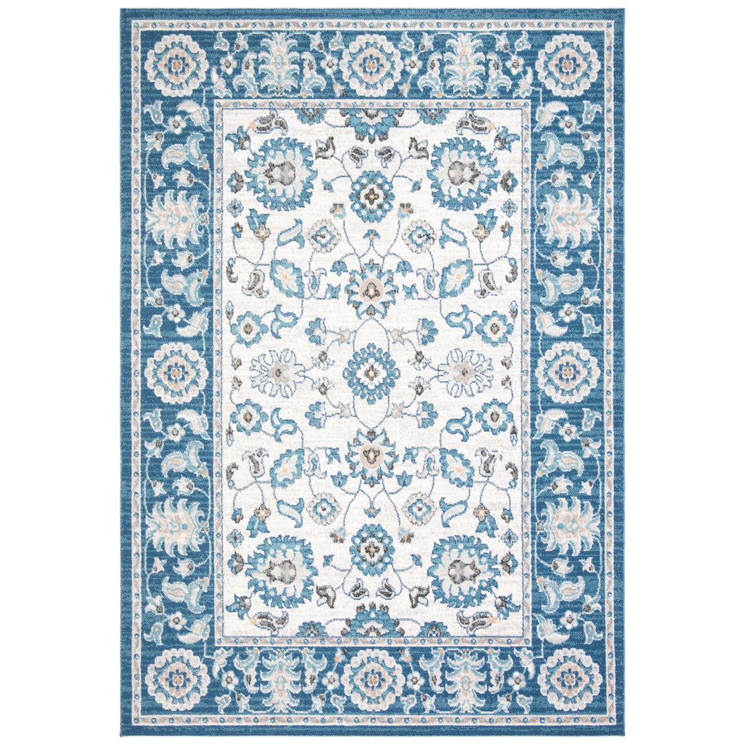 SAFAVIEH Liberty Collection LIB750N Dark Blue / Ivory Rug Image 1