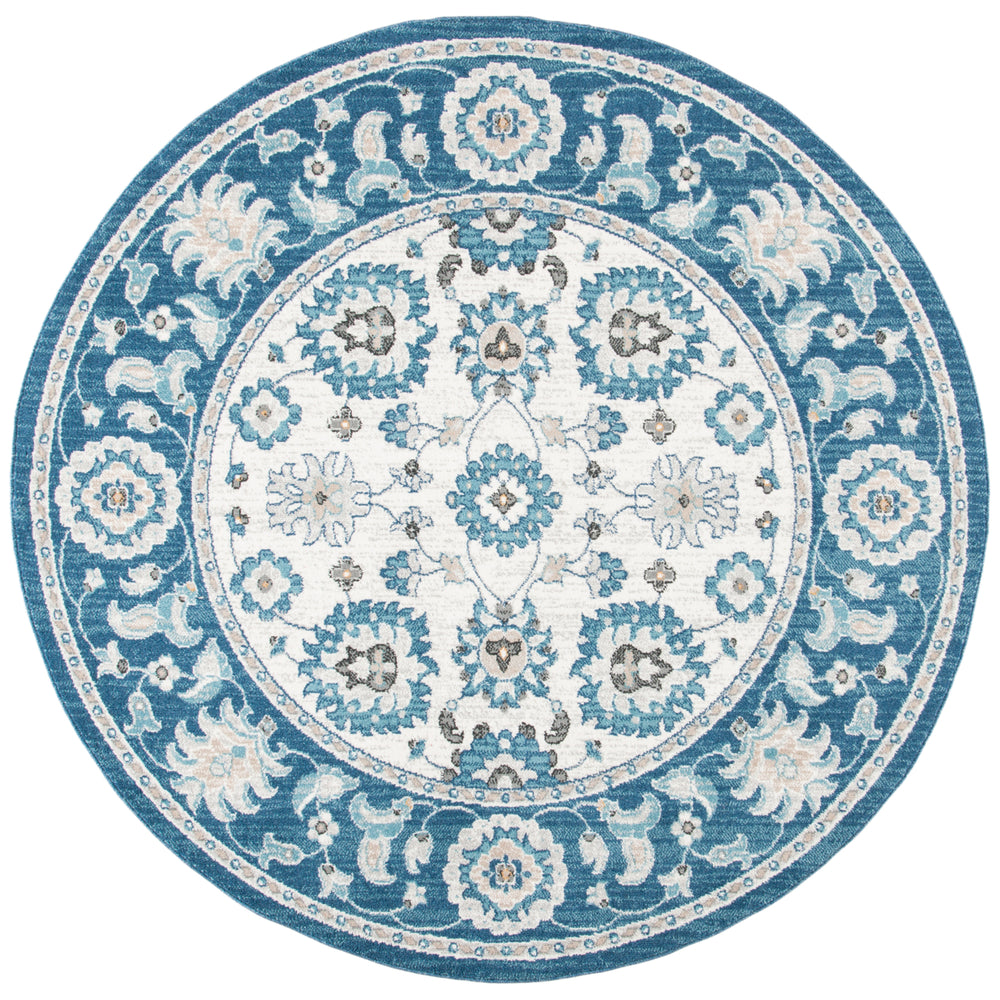 SAFAVIEH Liberty Collection LIB750N Dark Blue / Ivory Rug Image 2