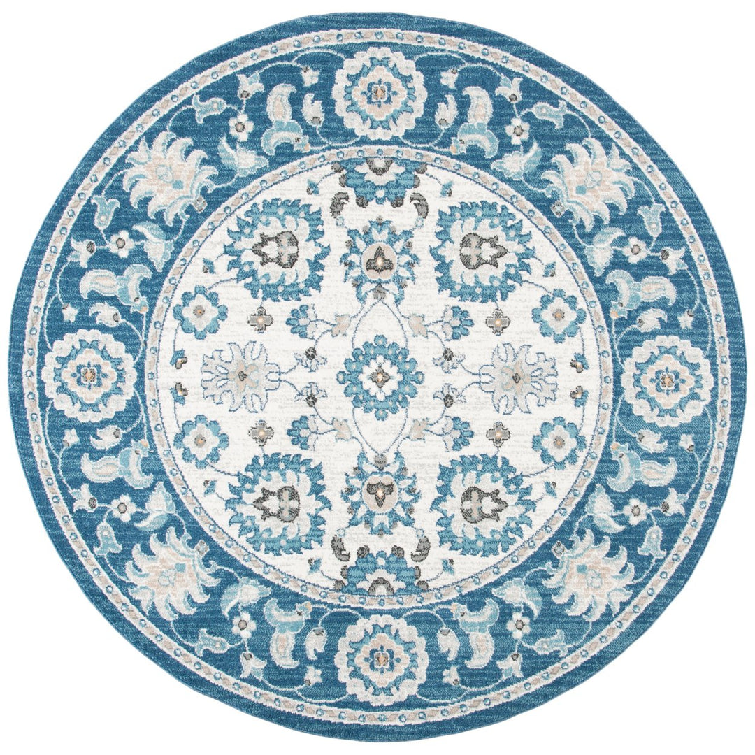 SAFAVIEH Liberty Collection LIB750N Dark Blue / Ivory Rug Image 1