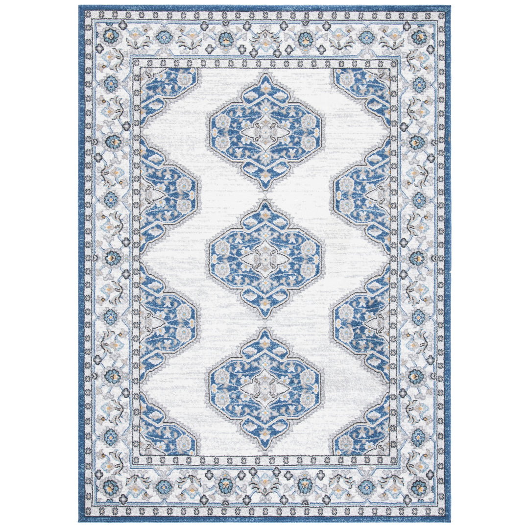 SAFAVIEH Liberty Collection LIB753N Dark Blue / Ivory Rug Image 2